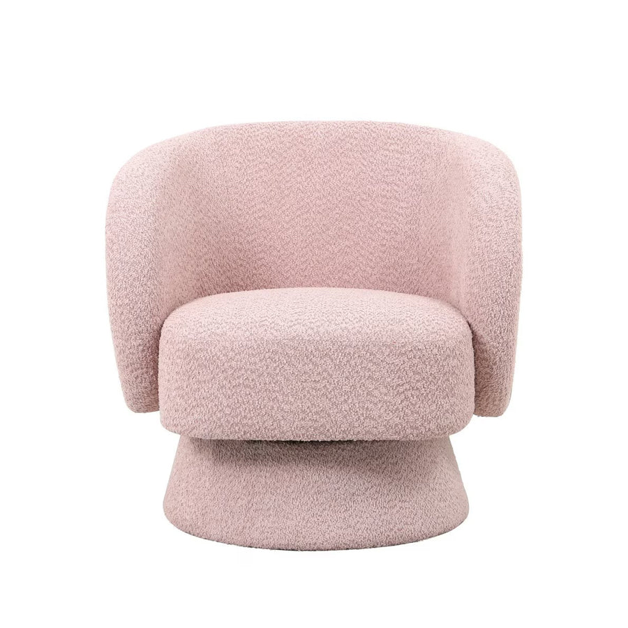 Krona swivel armchair in mink 