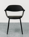 Moss dining chair in black