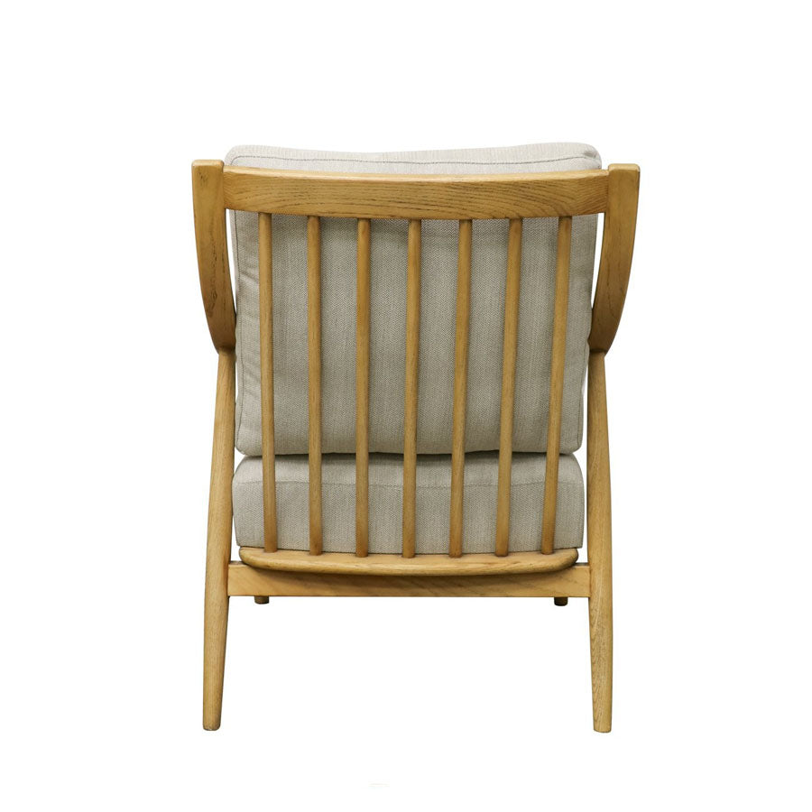 Greer armchair in light grey