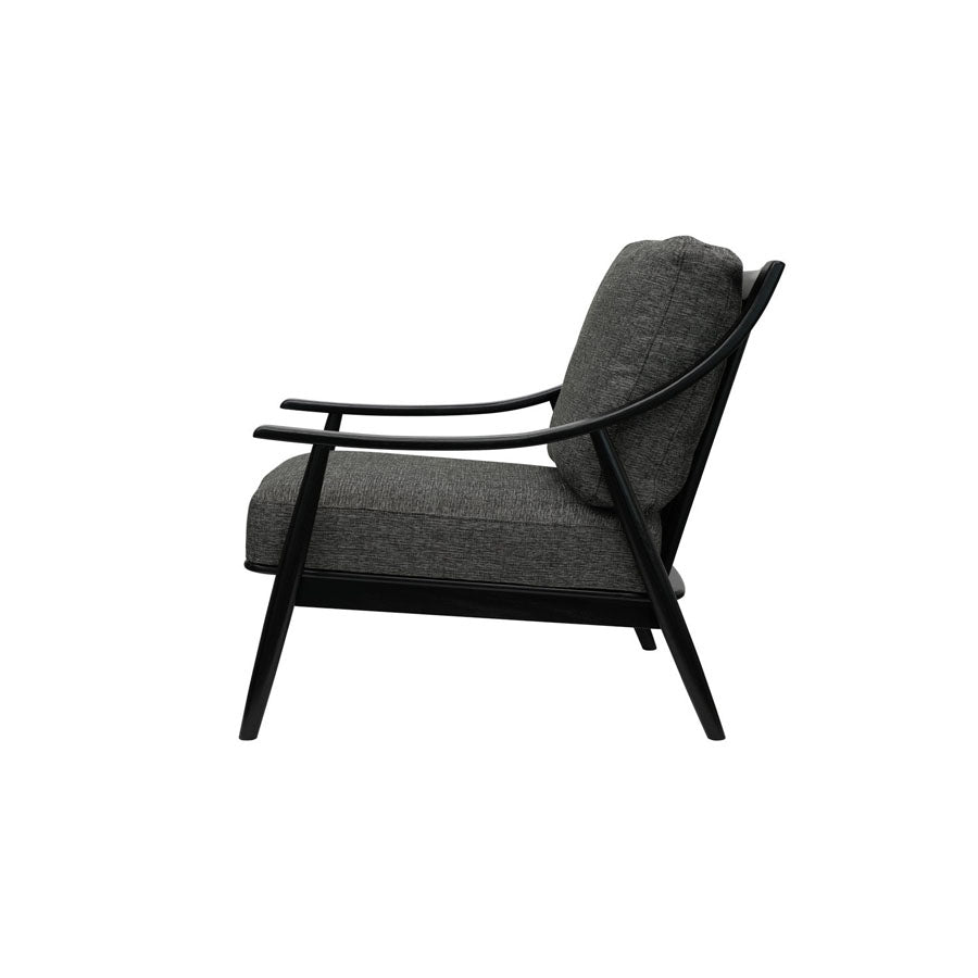 Greer armchair dark grey