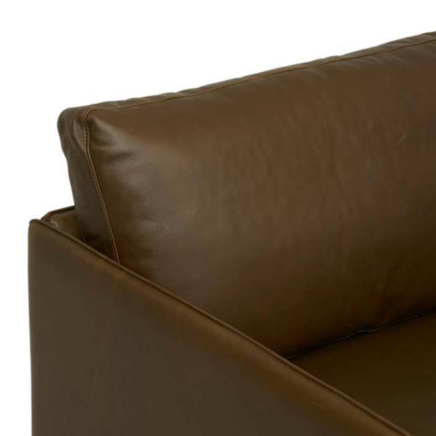 Hay 3 seat sofa in hunter green leather