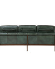 Monte Carlo leather sofa in green