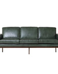 Monte Carlo leather sofa in green