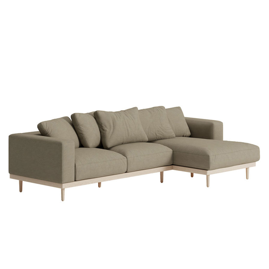 Havana sofa and chaise in maple