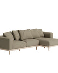 Havana sofa and chaise in maple