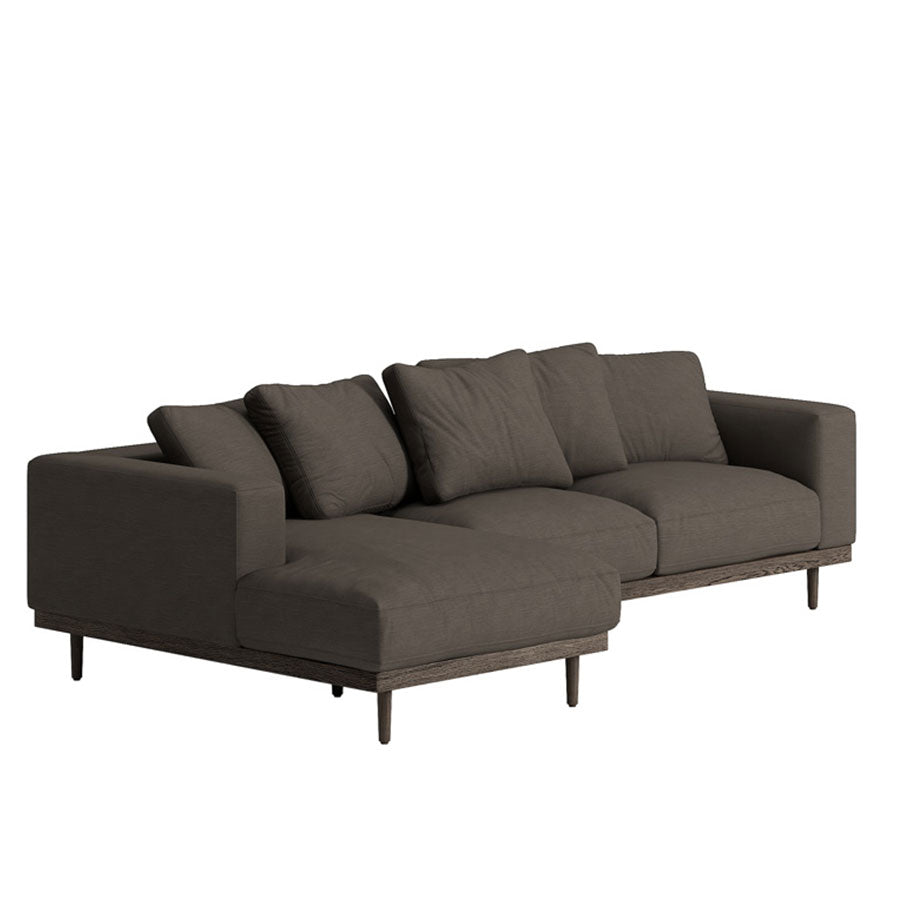 Havana sofa and chaise in mocha