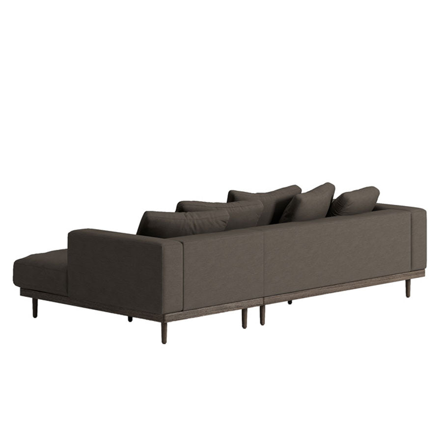 Havana sofa and chaise in mocha