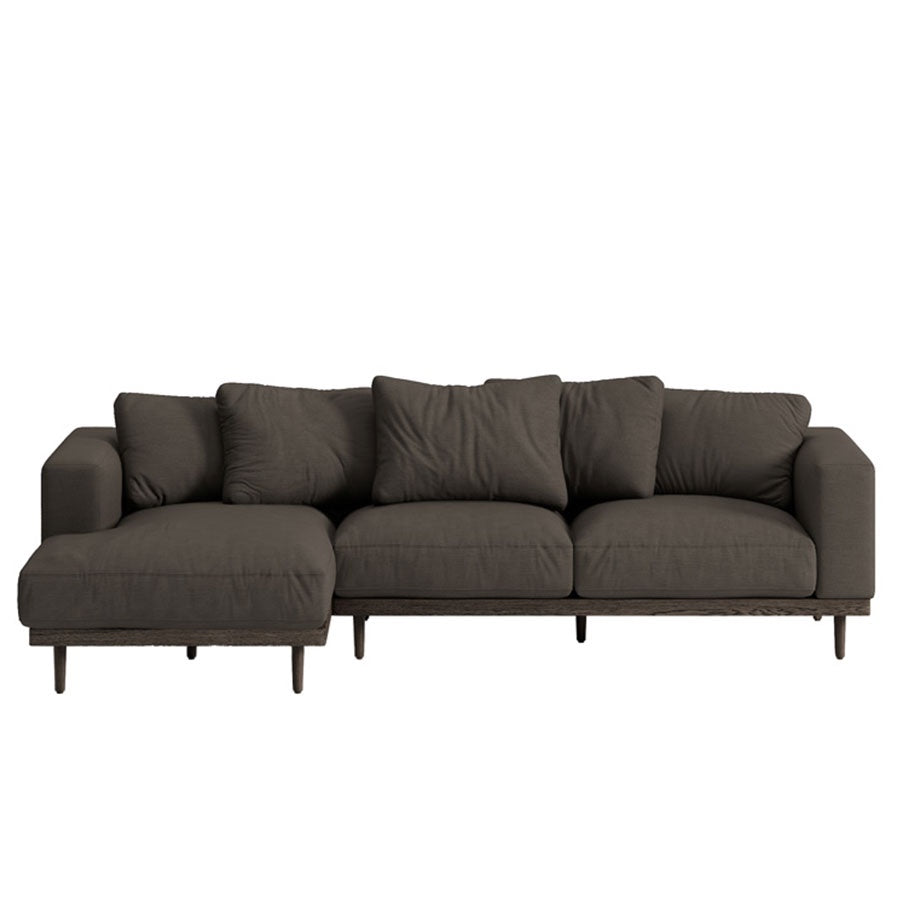 Havana sofa and chaise in mocha