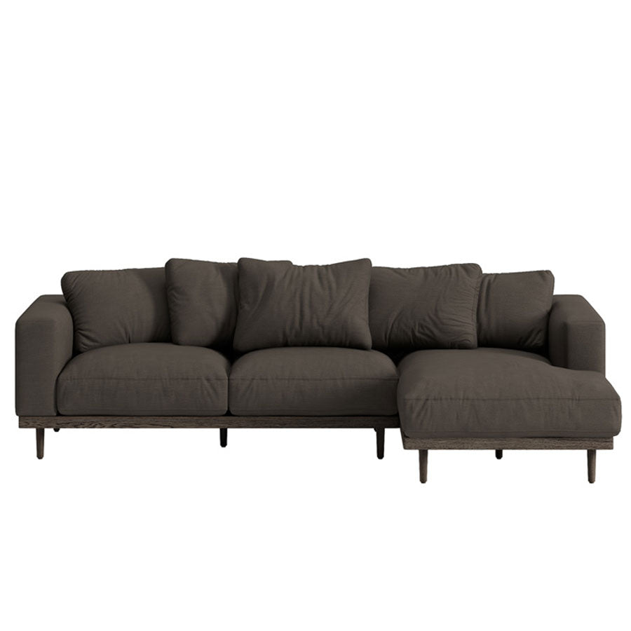 Havana sofa and chaise in mocha