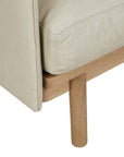 Hay 3 seat sofa in limestone leather