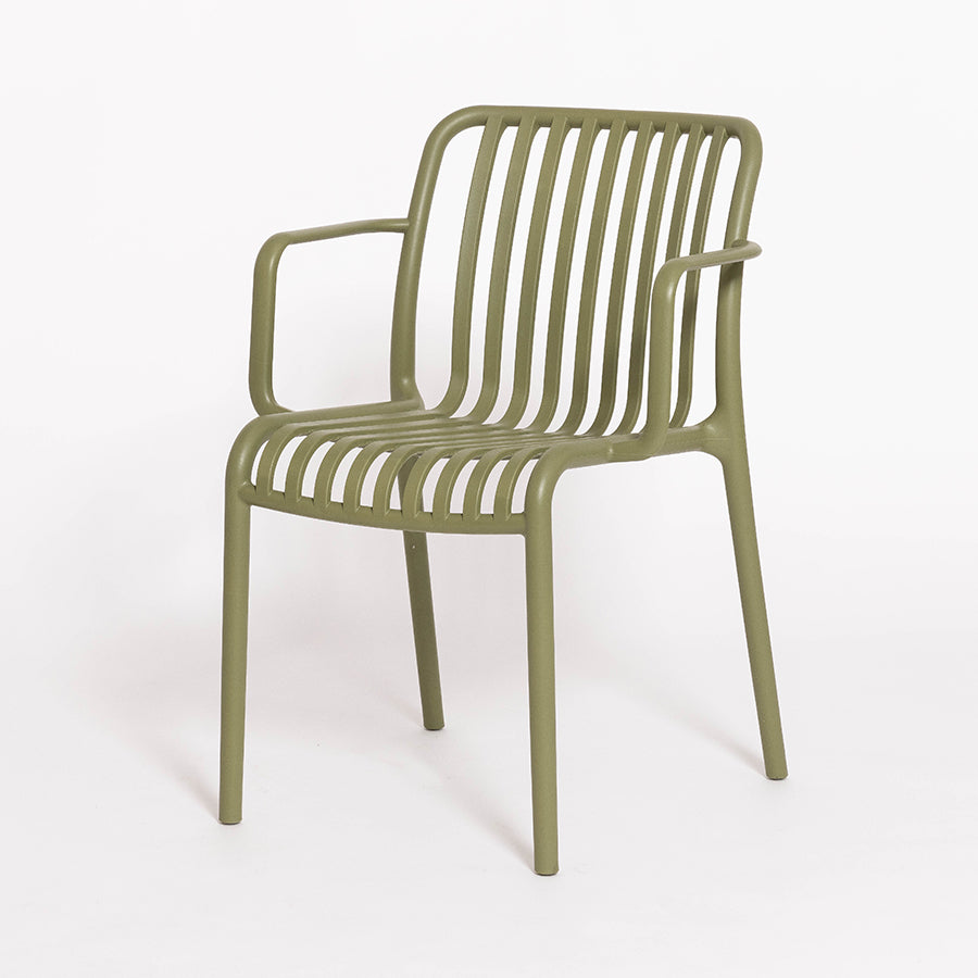 Jasper outdoor dining chair in olive 