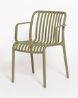 Jasper outdoor dining chair in olive 