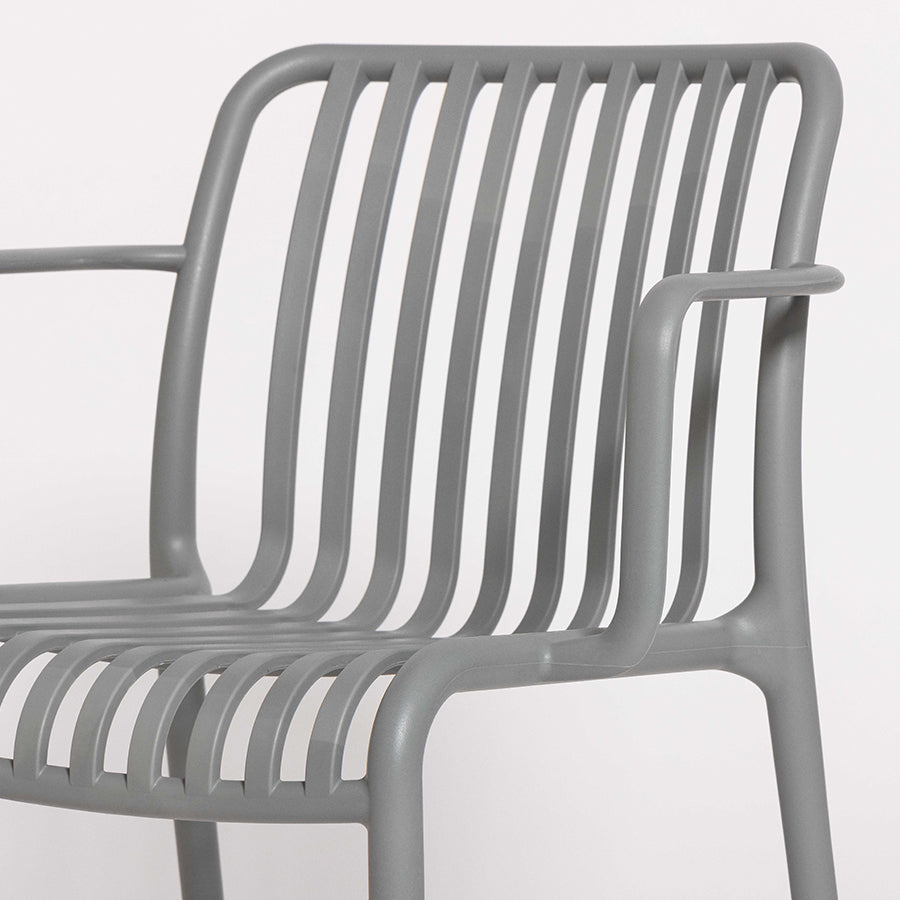 Jasper outdoor dining chair in grey