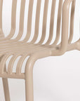 Jasper outdoor dining chair in nude 