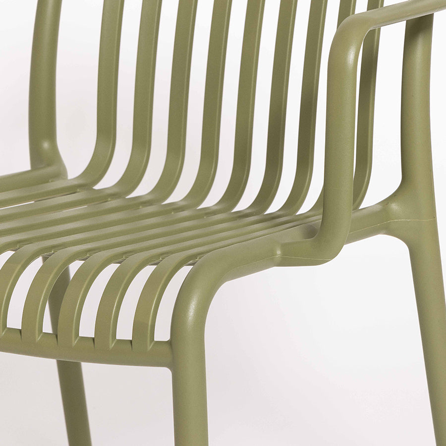 Jasper outdoor dining chair in olive 