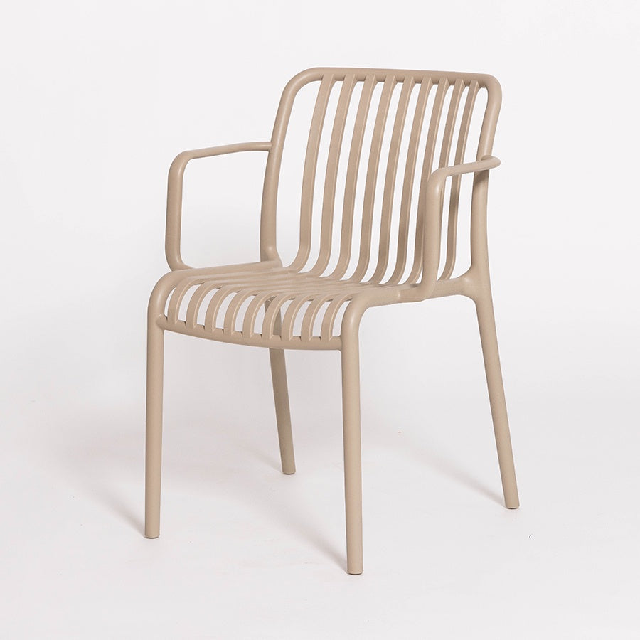 Jasper outdoor dining chair in nude 