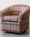 Kendal swivel tub armchair in highlands rouge