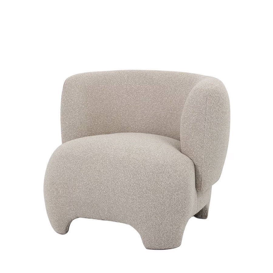 Krona lounge chair in eggshell