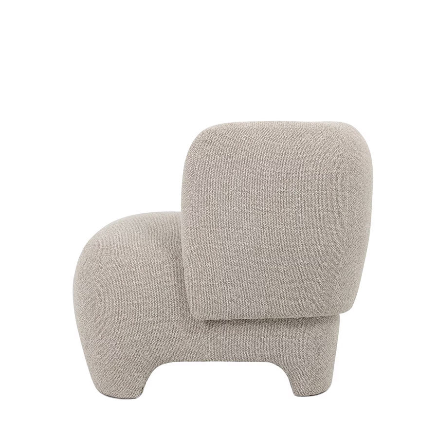 Krona lounge chair in eggshell