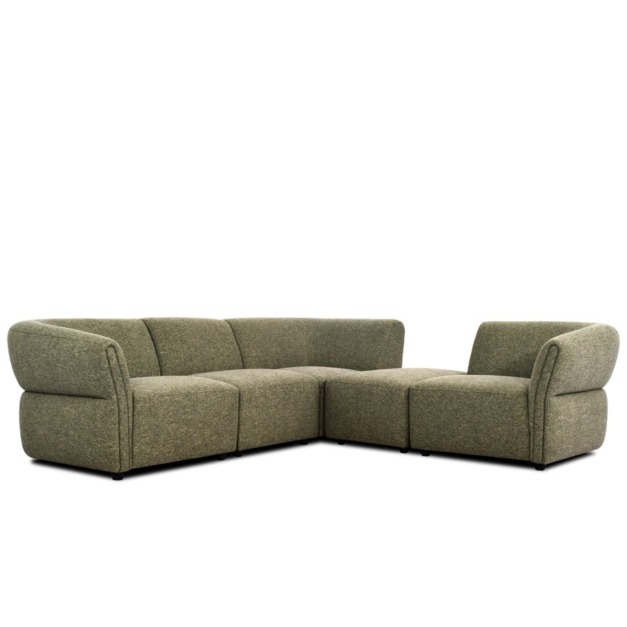 Hamptons modular sofa in green