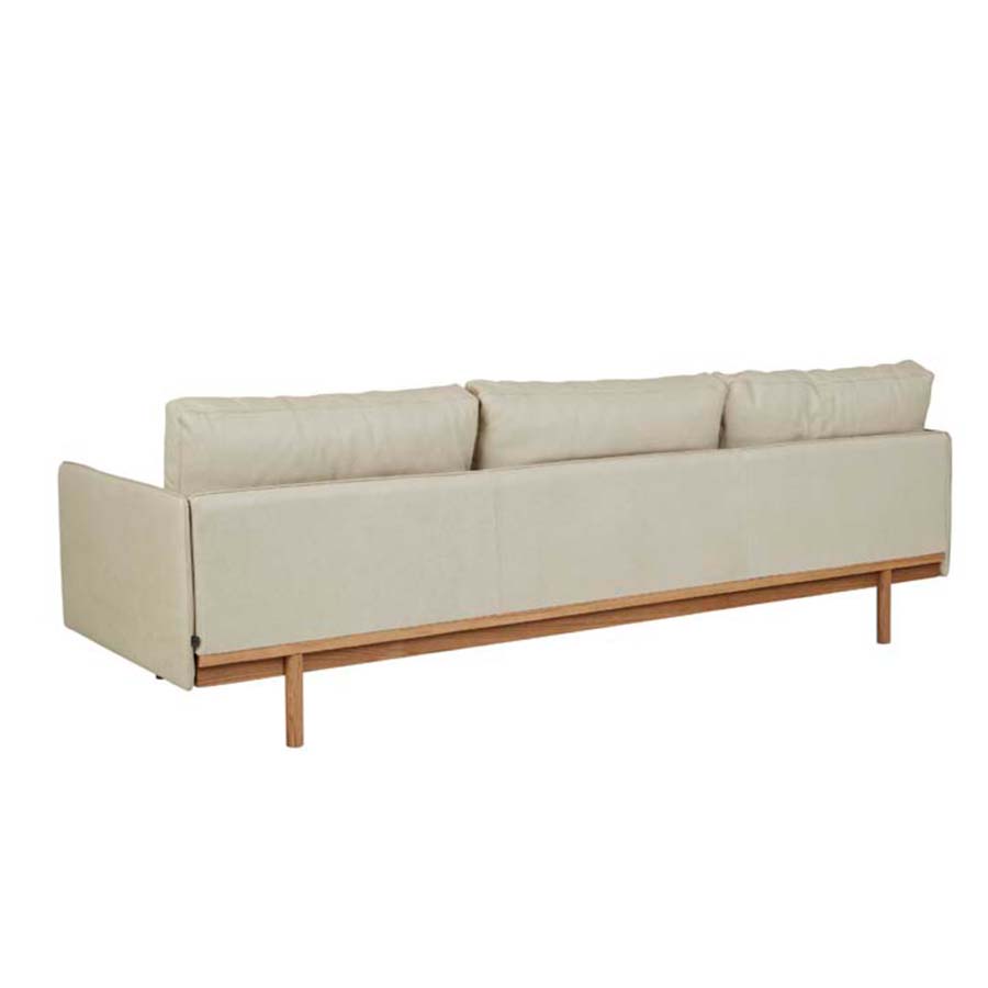 Hay 3 seat sofa in limestone leather