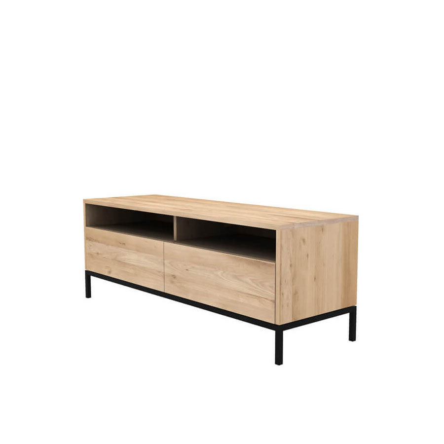 Liv 2 drawer tv unit in natural