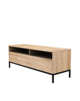 Liv 2 drawer tv unit in natural