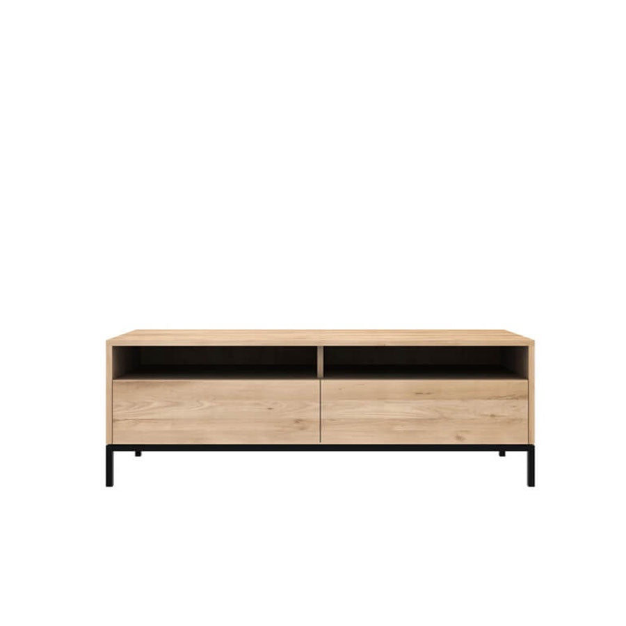 Liv 2 drawer tv unit in natural