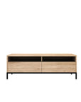 Liv 2 drawer tv unit in natural