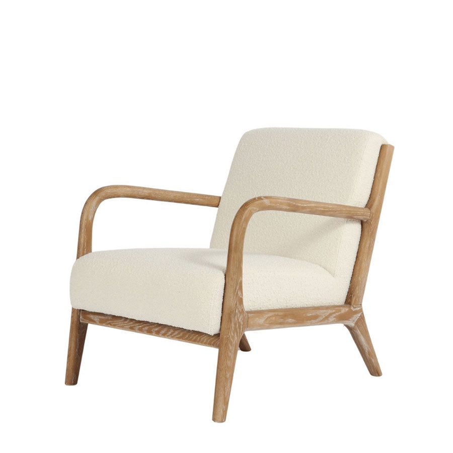 Luca armchair in cream