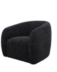 Max swivel armchair in black