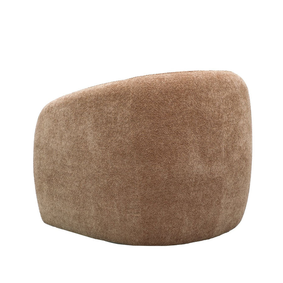 Max Swivel armchair in caramel 