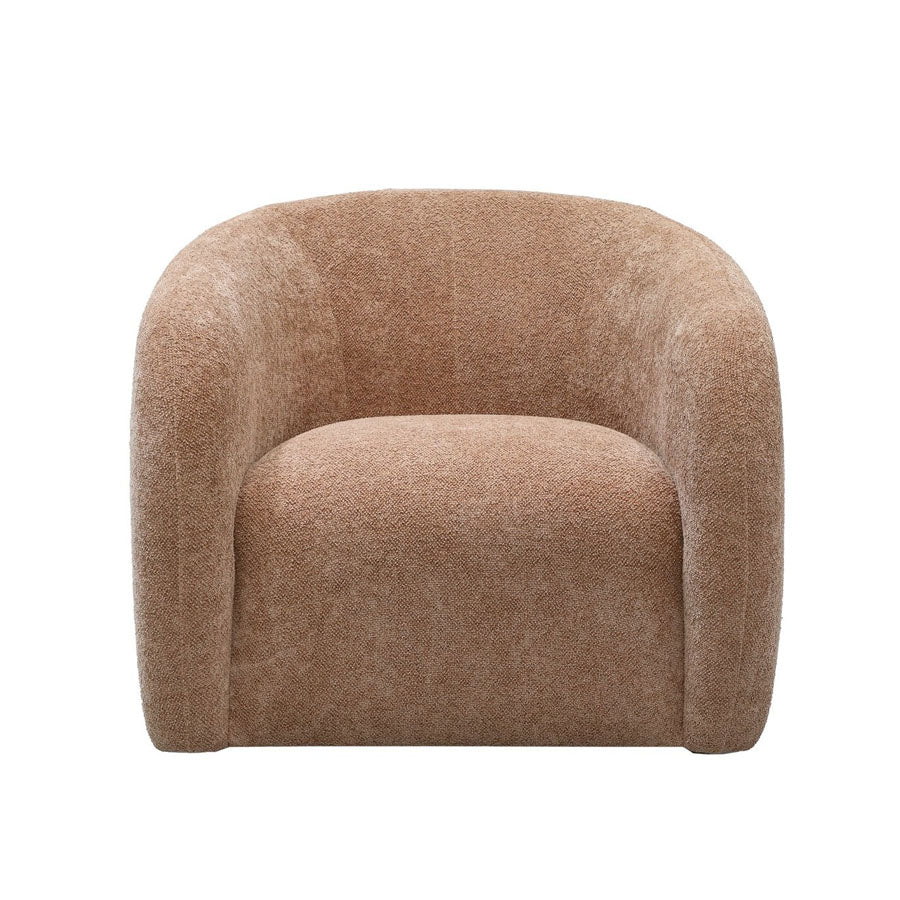 Max Swivel armchair in caramel 