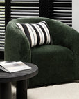 Max swivel armchair in green