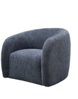 Krona swivel armchair in steel 