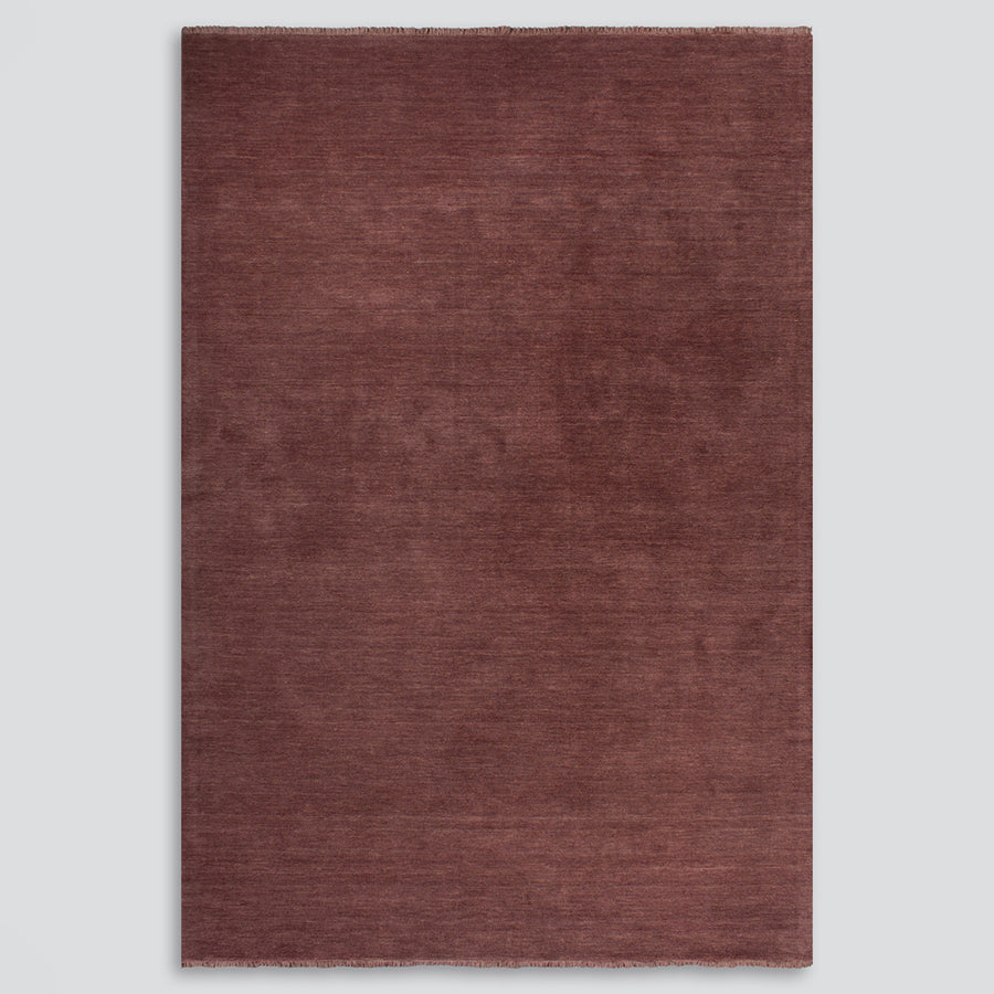 Sandringham wool rug in merlot