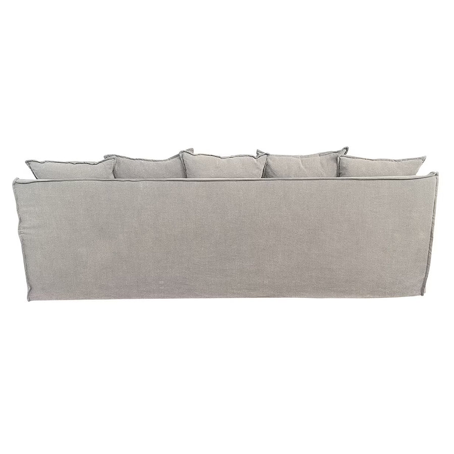 Miami slip cover sofa with reversible chaise - grey