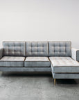 Monterey sofa with ottoman in cleo flint 