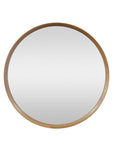 Natural oak round mirror - 800mm