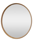 Natural oak round mirror - 1000mm