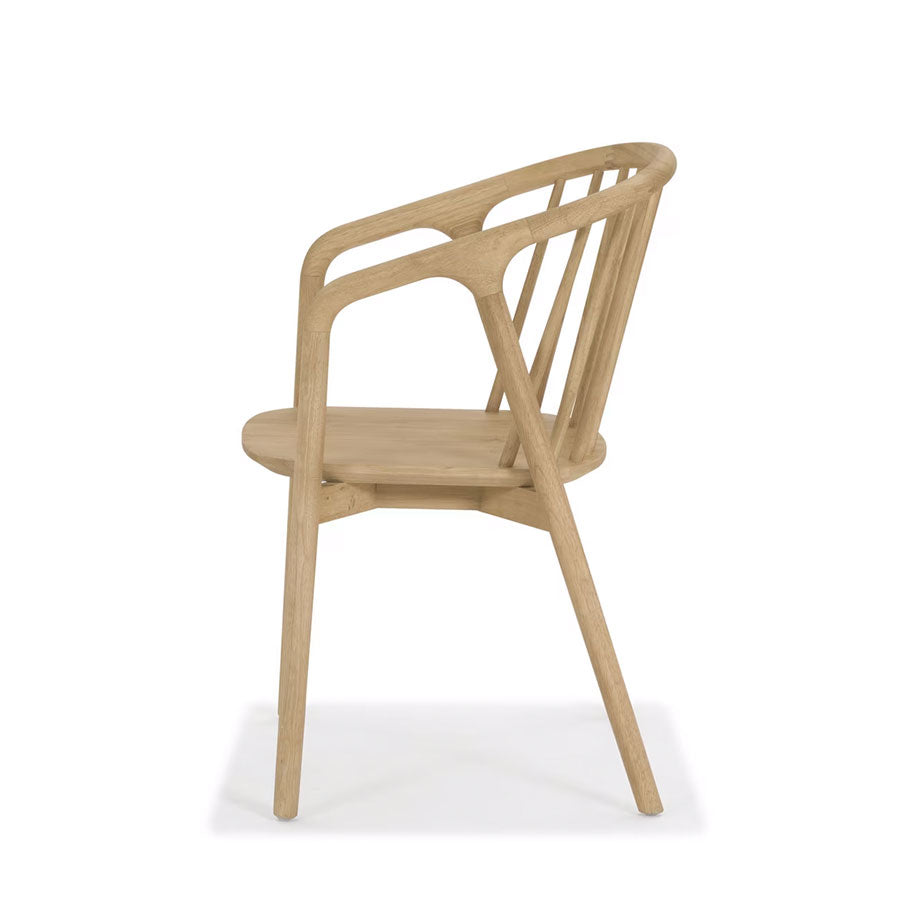 Nordic dining chair, solid oak