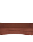 Paloma curved sofa in rust