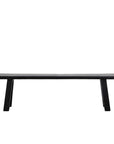 Parq long bench in black