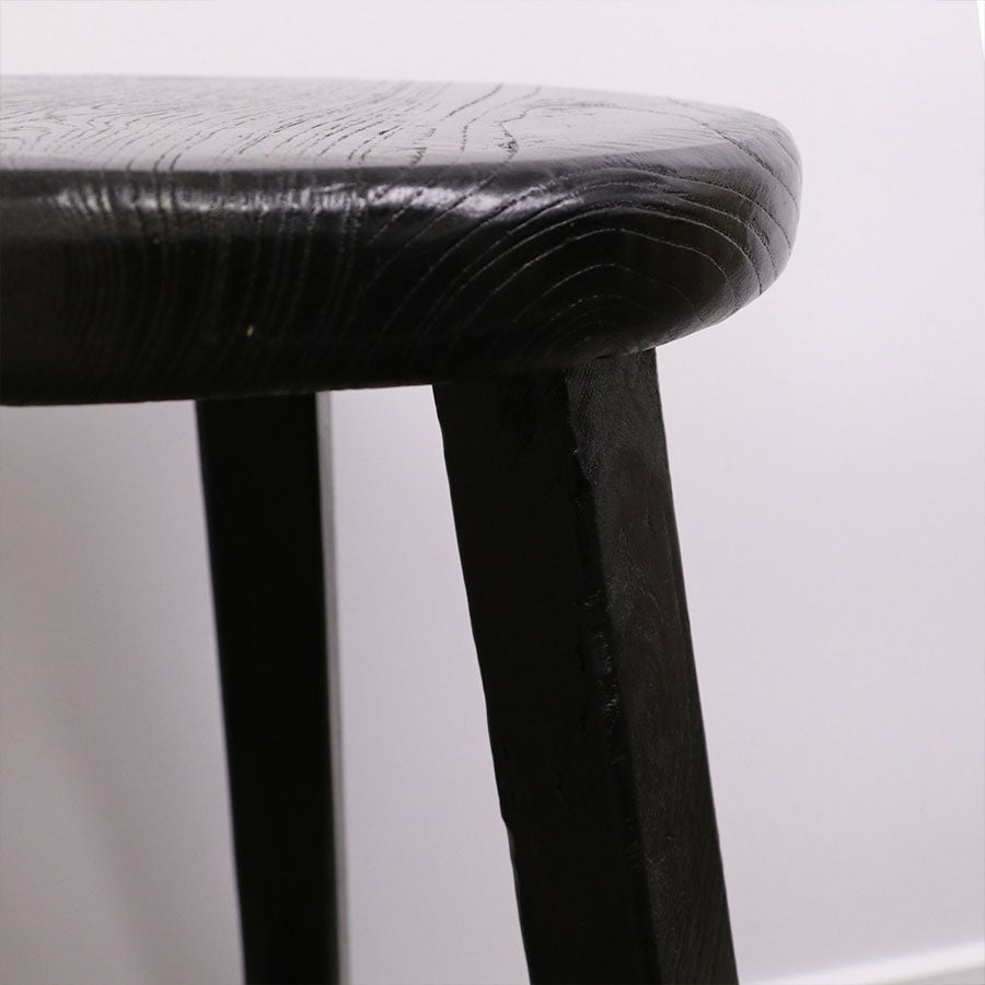 round barstool in black