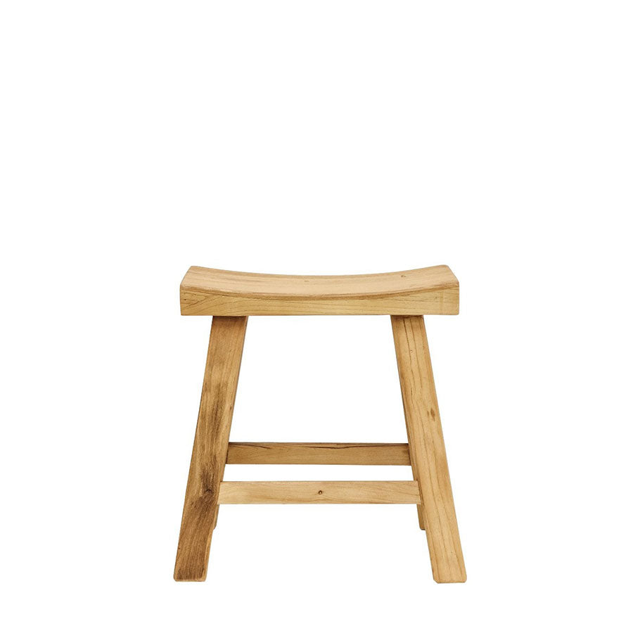 Parq curved stool in natural