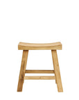 Parq curved stool in natural