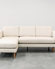 Hamptons 3 seat sofa with reversible chaise in pearl