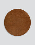 Sandringham round wool rug in Pecan 