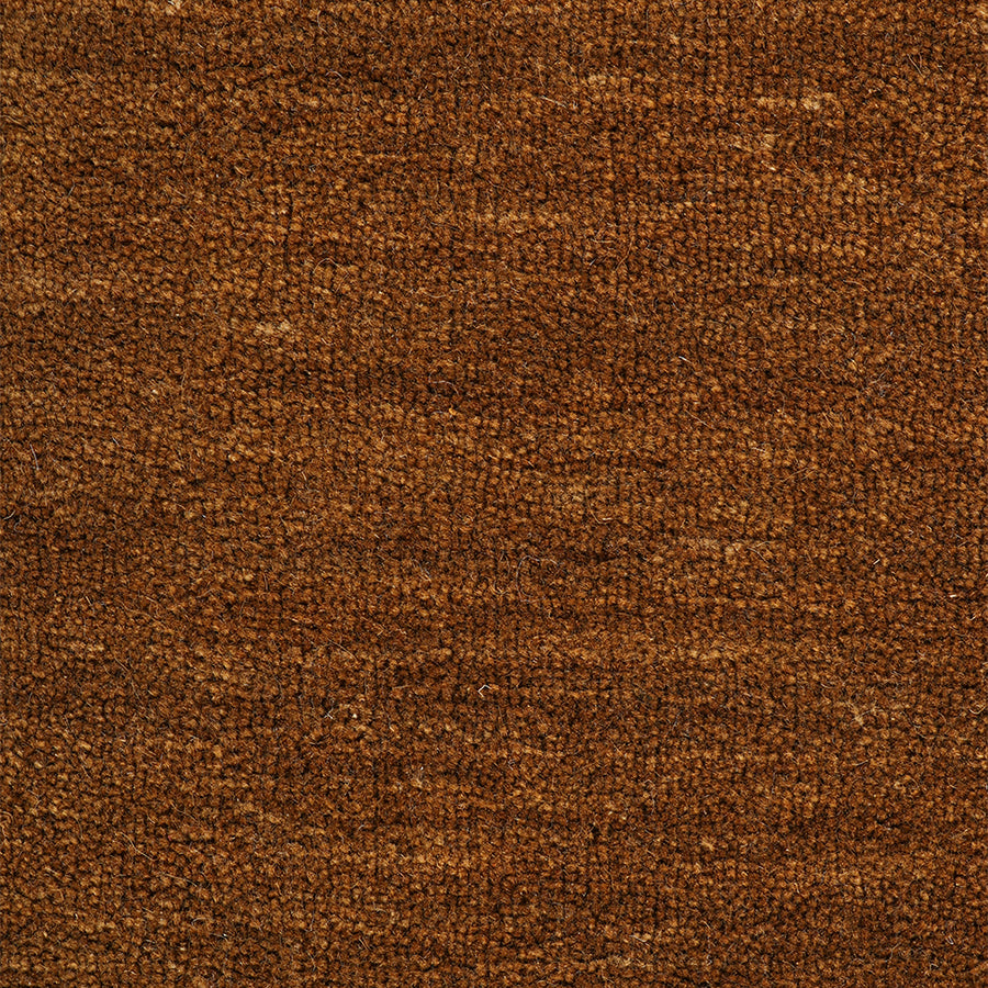 Sandringham round wool rug in Pecan 