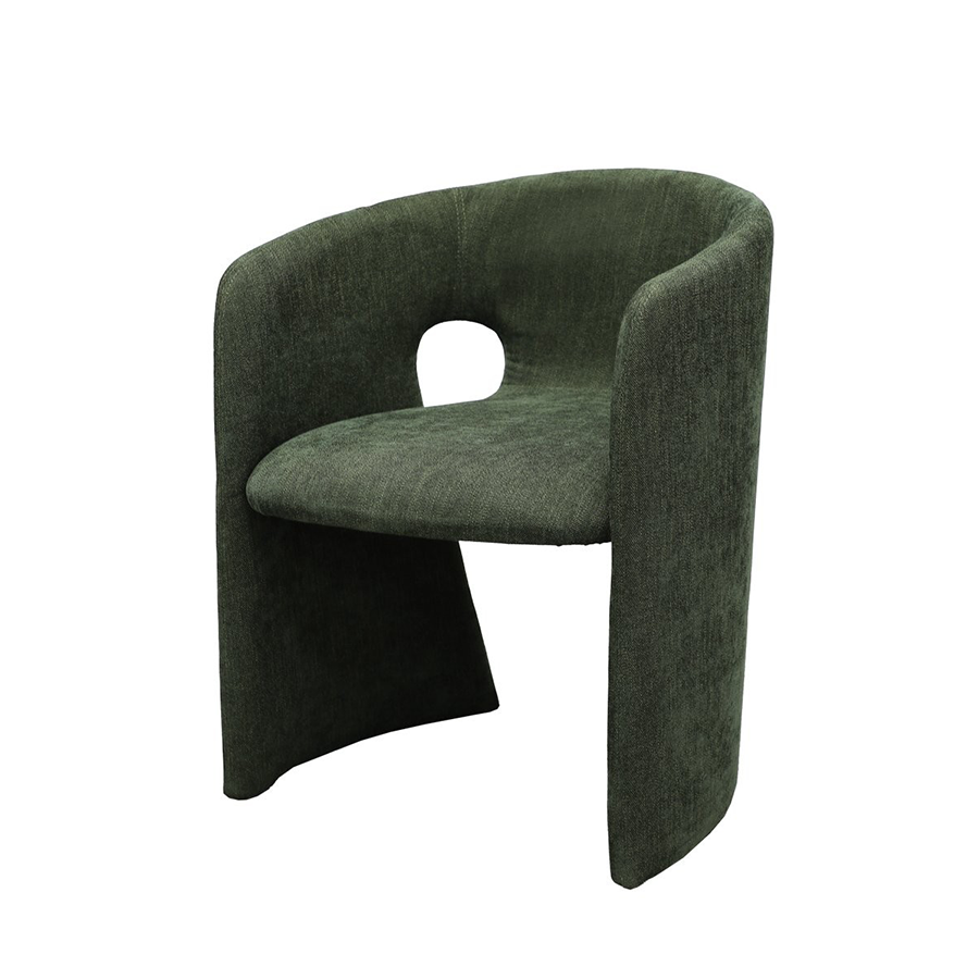 Penny upholstered dining chair in green